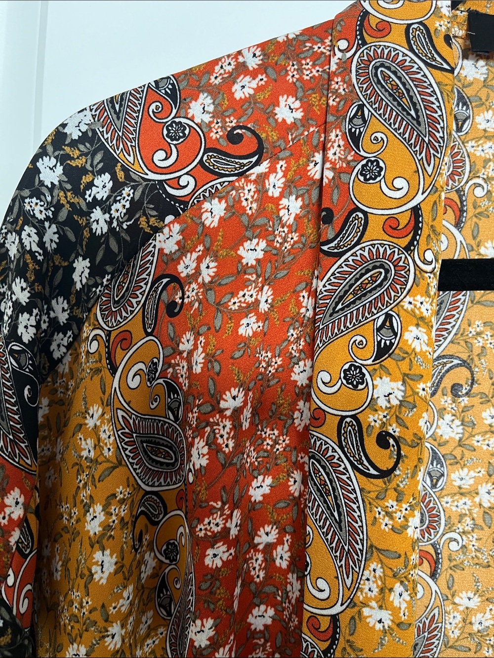 Shyanne Western Boho Patchwork Floral Duster Kimono - Multi Color - Picture 3 of 7